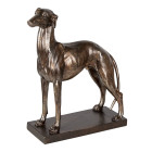 6PR3397 Deko Figur eleganter Hund Windhund Skulptur...
