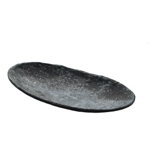 GD30376SL Schale Schüssel Platte Design schwarzer Marmor 31,5 x 18 x 4 cm