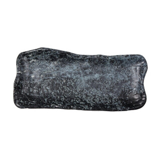 GD30698SL Schüssel Schale Platte Design schwarzer Marmor 23 x 11 x 2,5 cm
