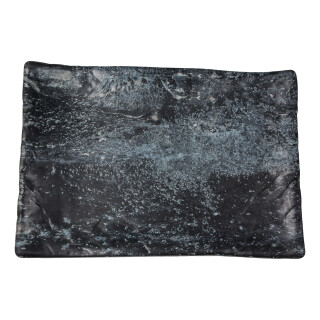 GD29906SL Schüssel Schale Platte Design schwarzer Marmor 40 x 27,5 x 3,5 cm