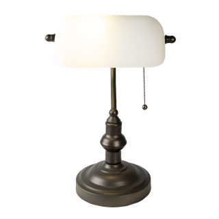5LL-5125W Banker-Lamp Tischlampe Schreibtischlampe Stehlampe Lampe Leuchte Ø 27*40 cm E27/max 1*60W Clayre & Eef / Lumilamp