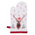 HCH44K Kinder-Ofenhandschuh Kochhandschuh Backhandschuh Serie Holly Christmas 12*21 cm Clayre & Eef