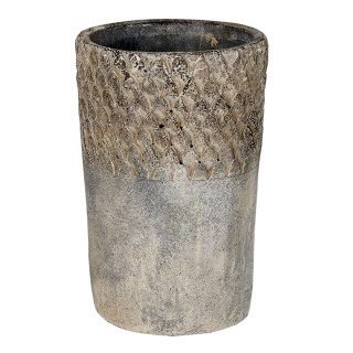 6TE0365S Blumentopf Übertopf Pflanzschale Vasen-Form Ø 12*19 cm Clayre & Eef