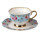 6CE1278 Sammel Kaffee-Tasse mit Untertasse 12*9*7 / Ø 15*2 cm / 160 ml Clayre & Eef