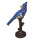 5LL-6102BL Tiffany-Lampe Tischlampe Tischleuchte Papagei Vogel 15*12*33 cm E14/max 1*25W Clayre & Eef/Lumilamp