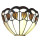 5LL-6144 Tiffany Wandlampe Wandleuchte Lampe 31*15*21 cm E27/max 1*60W Clayre & Eef/Lumilamp