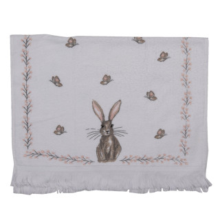 CTREB1 Gästehandtuch Handtuch Küchentuch Serie Rabbits and Butterflies 40*66 cm Clayre & Eef