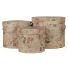 Clayre & Eef - 3er Set Schachtel Dose Hutschachtel...
