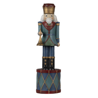 K.6PR3522 Kerzenständer Kerzenleuchter Weihnachten Nussknacker Ø 7*26 cm Clayre & Eef