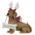 6PR3521 Weihnachtsdeko Deko-Figur Hund Merry Christmas Merry Woofmas 19*9*21 cm Clayre & Eef