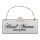 Clayre & Eef - Textschild Blechschild Hotel Mama immer geöffnet - 21 15 cm