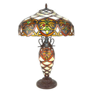5LL-6134 Tiffany-Lampe-Leuchte Tischlampe Tischleuchte Clayre & Eef/Lumilamp
