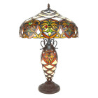 5LL-6134 Tiffany-Lampe-Leuchte Tischlampe Tischleuchte...
