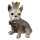 6PR3515 Deko-Figur Bulldogge Hund mit Krone  7*6*11 cm Clayre & Eef