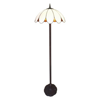 5LL-6148 Tiffany-Lampe-Leuchte Bodenlampe Stehlampe Ø 46*166 cm E27/max 2*60W Clayre & Eef/Lumilamp