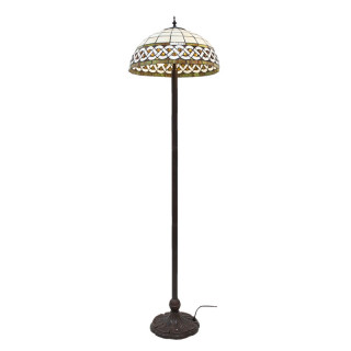 5LL-6151 Tiffany-Lampe-Leuchte Bodenlampe Stehlampe Ø 46*166 cm E27/max 2*60W Clayre & Eef