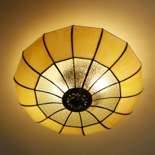 5LL-5982 Tiffany Decken-Lampe-Leuchte Ø 46*25 cm E27/max 2*60W Clayre & Eef/Lumilamp