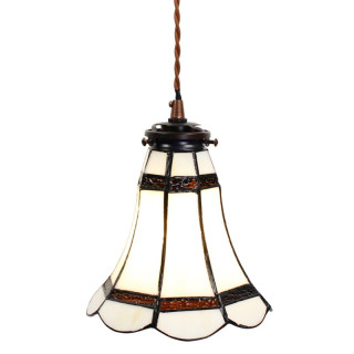 5LL-6201 Tiffany-Hängelampe-Hängeleuchte Lampe Leuchte Ø 15*115 cm E14/max 1*25W Clayre & Eef / Lumilamp