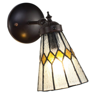 5LL-6203 Tiffany-Wandlampe-Wandleuchte Stimungs-Lampe-Leuchte 17*12*23 cm E14/max 1*25W Clayre & Eef / Lumilamp
