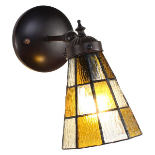 5LL-6209 Tiffany-Wandlampe-Wandleuchte Stimmungs-Lampe-Leuchte 17*12*23 cm E14/max 1*25W Clayre & Eef / Lumilamp