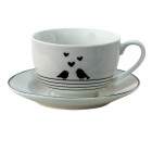 Clayre & Eef - Kaffeetasse mit Untertasse Tasse Serie...