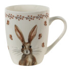 Clayre & Eef - Becher Tasse Mug Serie Rabbits and...