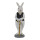 Clayre & Eef - Oster-Deko Osterhase mit Stock und Fliege - 5 5 15 cm