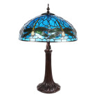 5LL-9337BL Tiffany-Lampe-Leuchte Tischlampe Stehlampe...
