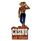 5Y1078 Nostalgieschild Blechschild Casino Las Vegas...