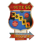 5Y1084 Route 66 Nostalgieschild Blechschild Motel...