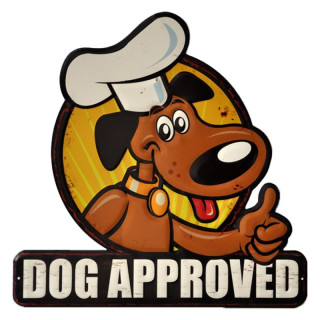 6Y4894 Blechschild Nostalgieschild Dog Approved 50*1*50 cm Clayre & Eef