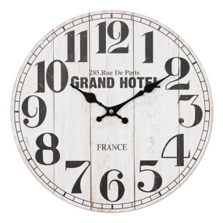 6KL0758 Uhr Wanduhr Grand Hotel Ø 34*4 cm / 1*AA Clayre & Eef