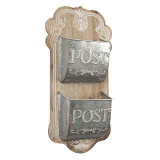 6H1971 Briefständer Postkasten Briefhalter hängend Aufbewahrung Box  26*10*53 cm Clayre & Eef