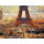 Foto103 Paris Eiffelturm Fuss Version 1  Fotokunst auf Leinwand 60 x 45 cm Bild Gemälde Wanddekoration Wandbild Art Kunst
