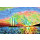 Foto116 Segelschiff in Griechenland 50 x 75 cm Fotokunst auf Leinwand Bild Gemälde Wanddekoration Wandbild Art Kunst