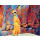 Foto121 Erdmännchen Bild Gemälde Wanddekoration Foto auf Leinwand Wandbild Art Kunst 60 x 45 cm