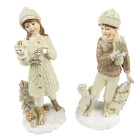 Clayre & Eef - Weihnachtsdeko Deko-Figur Kinder mit...