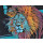 Foto138 Löwe Löwenkopf Löwenmähne 60 x 45 cm Fotokunst auf Leinwand König-der-Löwen-Tiere Art Kunst Objekt Gemälde Wandbild