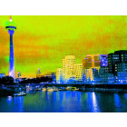 Foto151 Skyline Düsseldorf Medien-Hafen Fernsehturm...