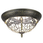 5LL-6265 Tiffany-Deckenlampe-Deckenleuchte Libelle Lampe...