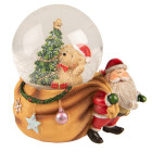 65153 Schneekugel Spieluhr Santa Claus Nikolaus mit...