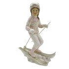 6PR3646 Deko-Figur Mädchen auf Skiern...