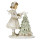 6PR4809 Deko-Figur-Skulptur Mädchen mit Tannenbaum Weihnachtsdekoration Christmasdeko 10*5*12 cm Clayre & Eef