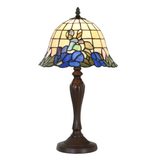 5LL-1211 Tiffany-Lampe-Tischlampe-Stehlampe-Leuchte-Stehleuchte Ø 29x53 cm E27/max 1x60W Clayre & Eef / Lumilamp