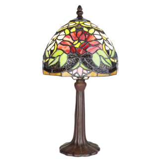 5LL-6275 Tiffany-Lampe-Leuchte-Tischlampe-Tischleuchte-Stehlampe Ø 20x36 cm E14/max 1x25W Clayre & Eef / Lumilamp