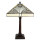 5LL-6286 Tiffany-Lampe-Leuchte-Tischlampe-Tischleuchte-Stehlampe 31x31x48 cm E27/max 1x60W Clayre & Eef / Lumilamp