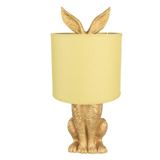 Clayre & Eef - Lampe Leuchte Tischlampe Hase Tierlampe Stehlampe E27/max 1x60W -  ca. 20x43 cm