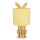 Clayre & Eef - Lampe Leuchte Tischlampe Hase Tierlampe Stehlampe E27/max 1x60W -  ca. 20x43 cm