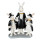 6PR3873 Deko-Figur Oster-Hase elegant gekleidet mit Kindern Osterdeko 16x8x21 cm Clayre & Eef