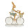 6PR3869 Deko-Figur Oster-Deko Oster-Hase auf Fahrrad mit Kind im Korb 18x7x22 cm Clayre & Eef